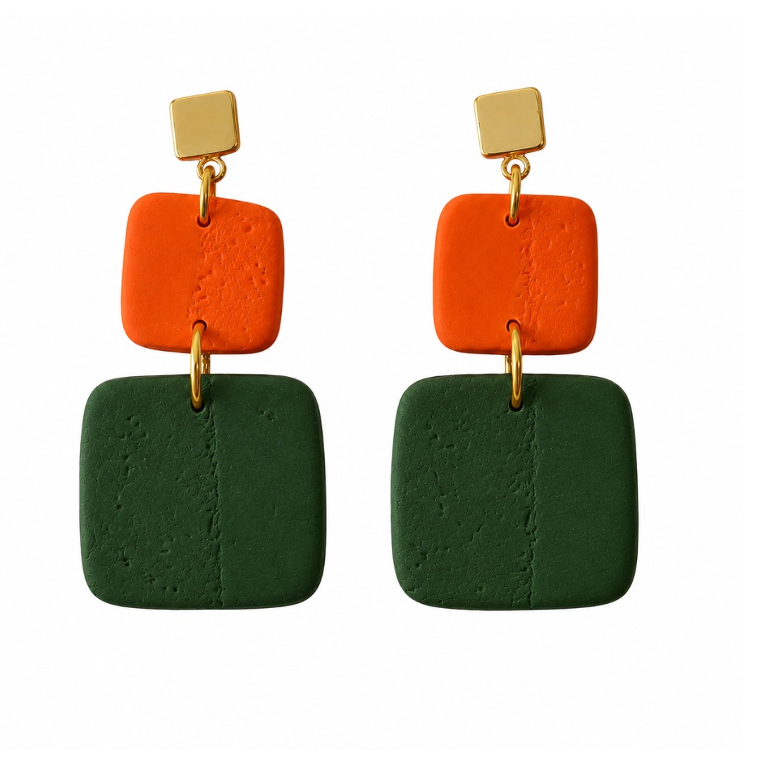 Orange and Forest Green