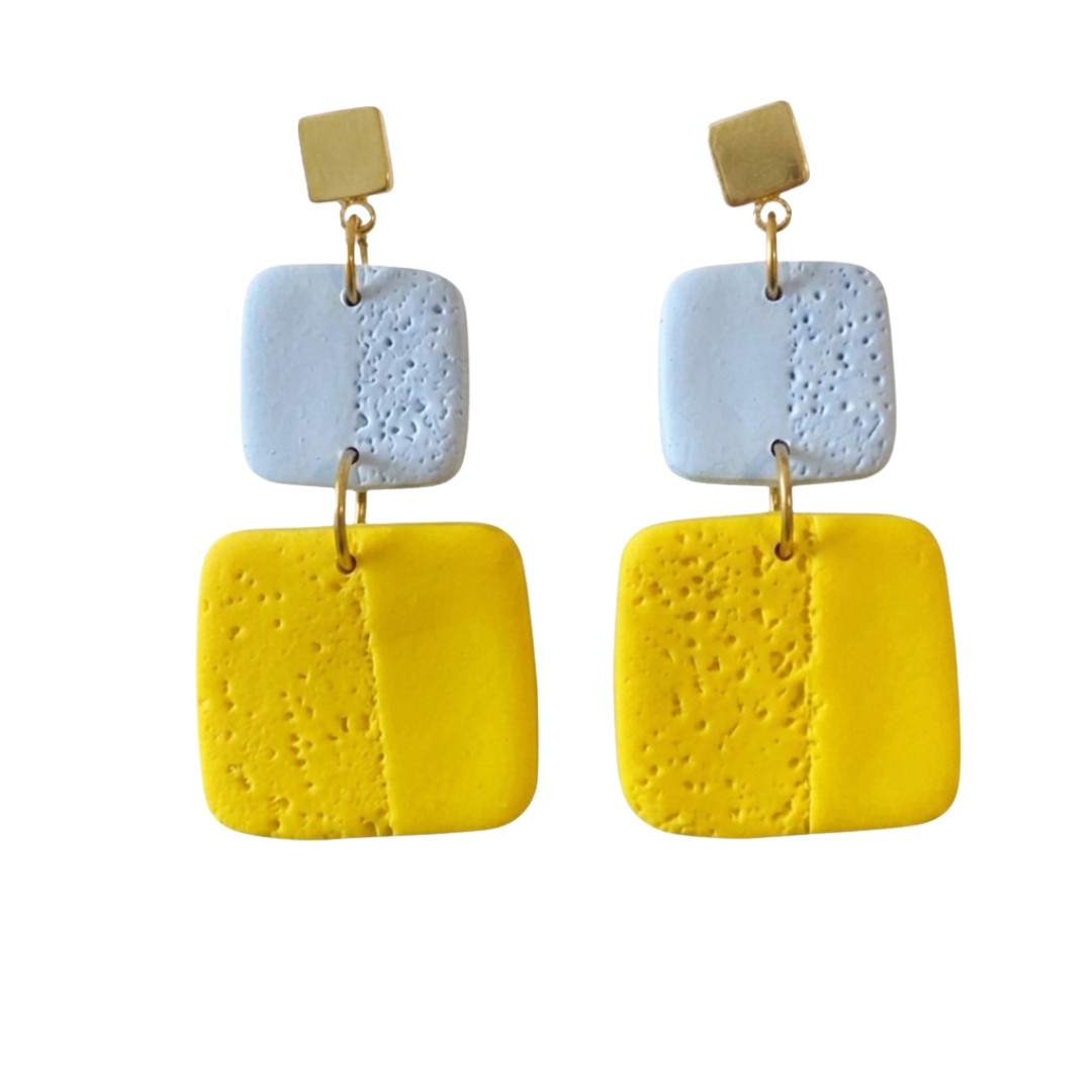 Pale Blue and Yellow