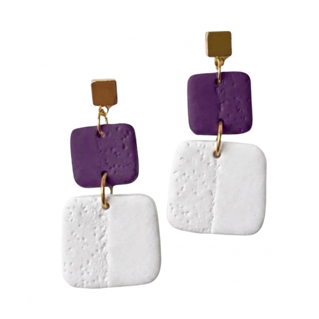 Purple and White
