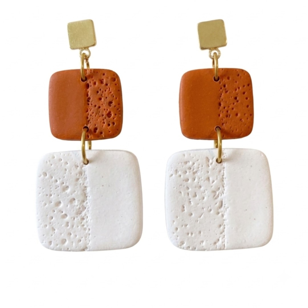 Sweet Tree Leah, handcrafted polymer clay earrings