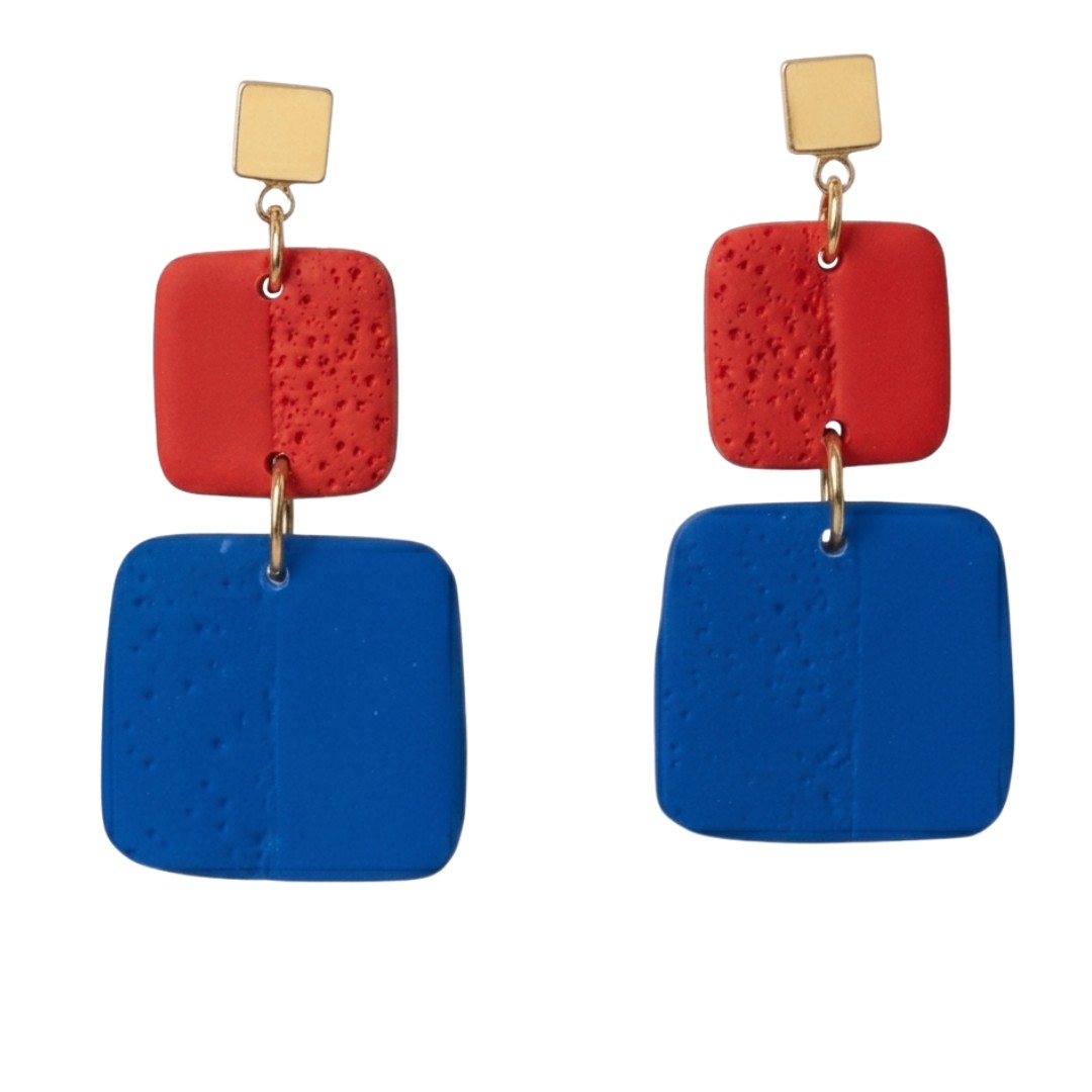 Royal Blue + Red