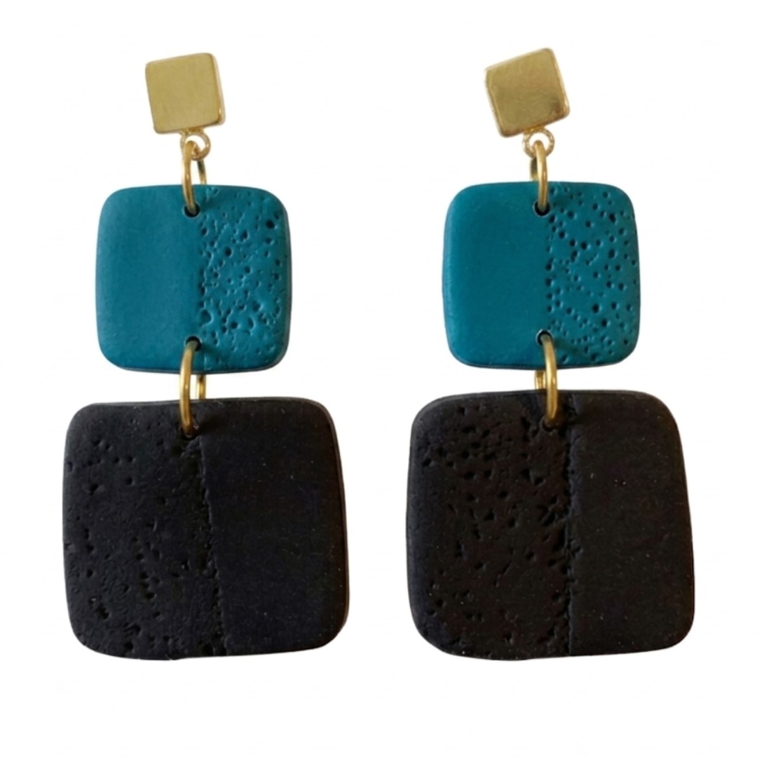 Teal and Black