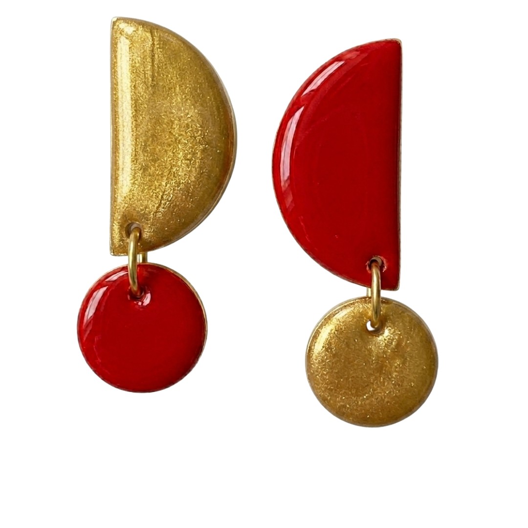 Sweet Tree Mae, handcrafted polymer clay earrings