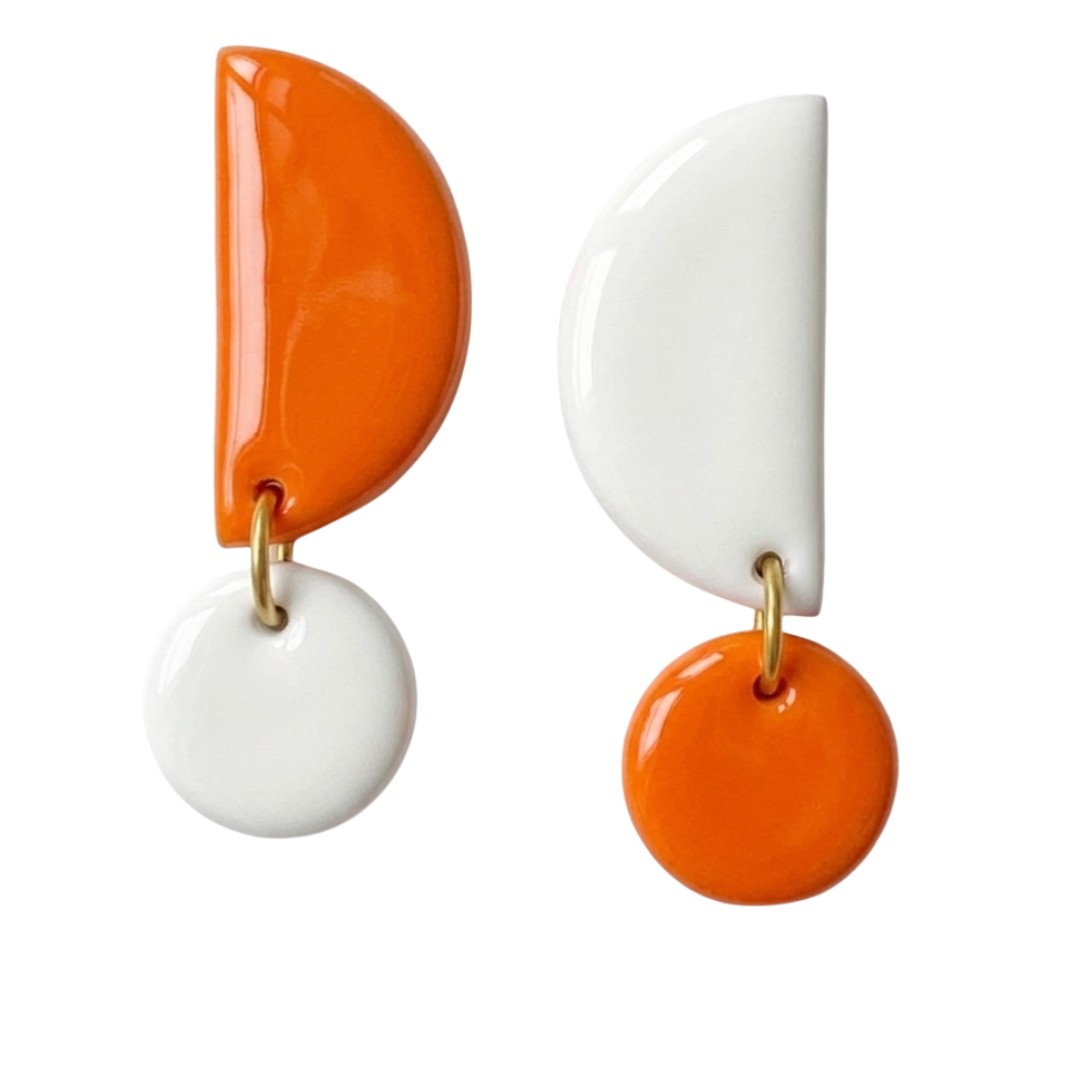 Orange + White
