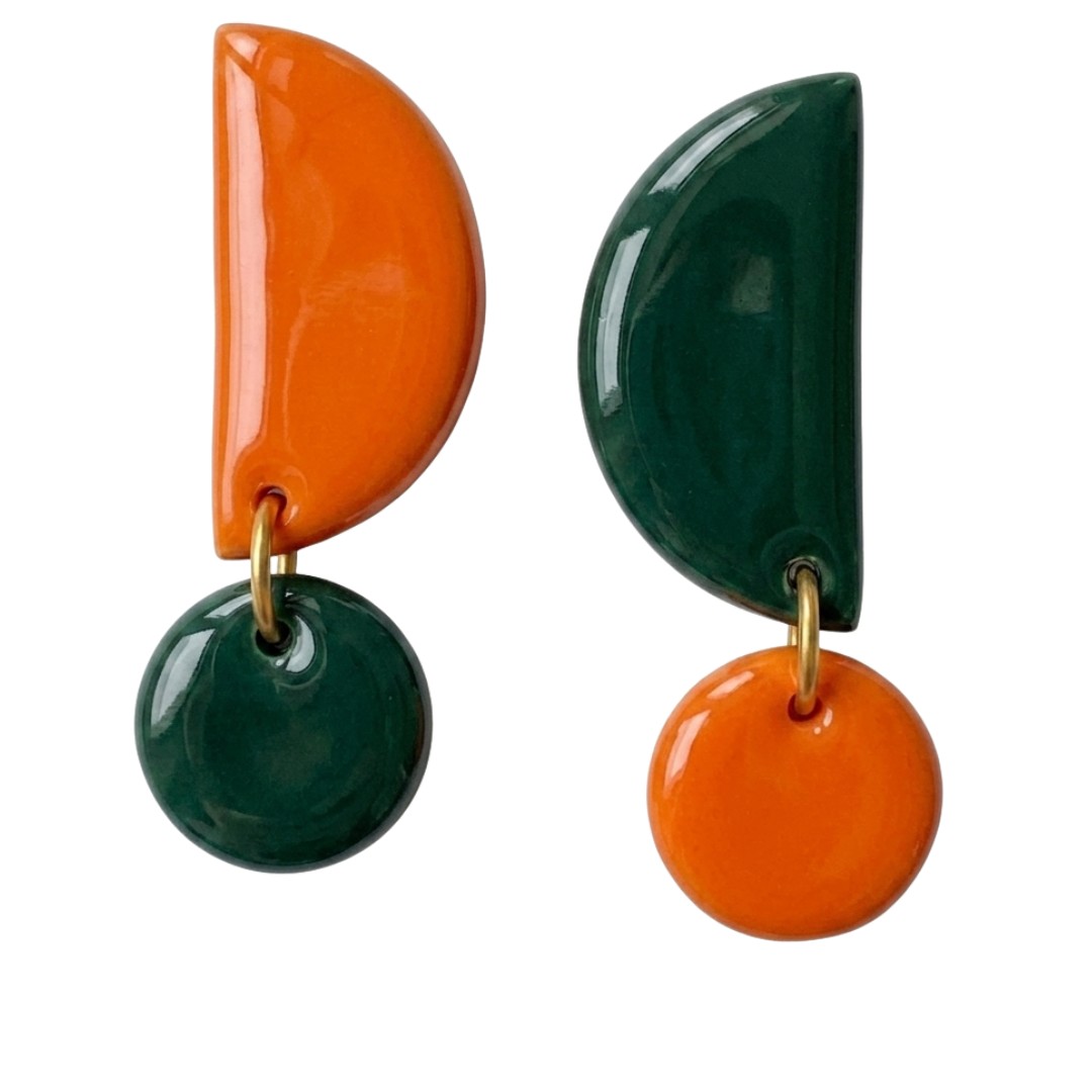 Sweet Tree Mae, handcrafted polymer clay earrings