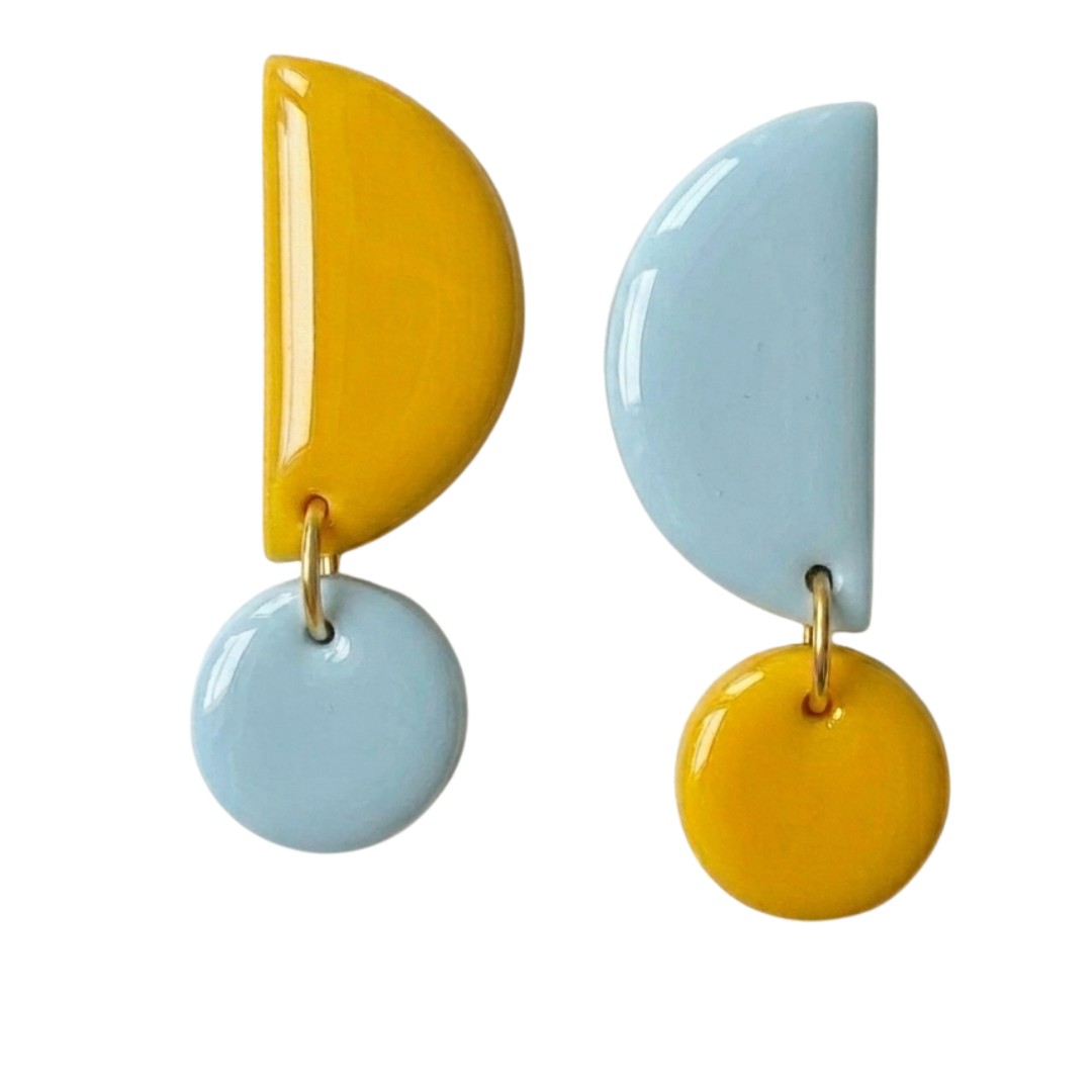 Pale Blue + Yellow