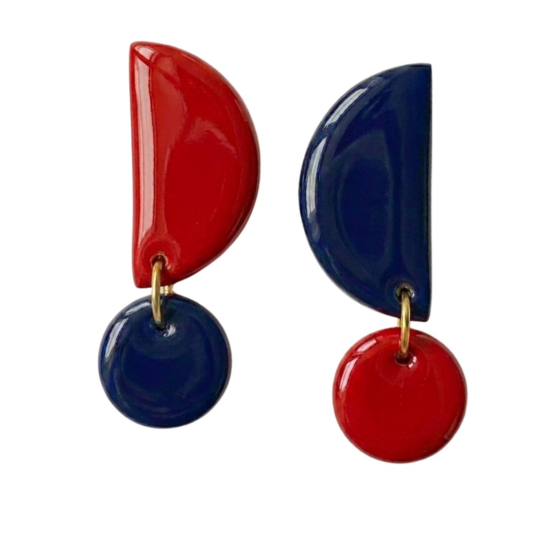 Sweet Tree Mae, handcrafted polymer clay earrings