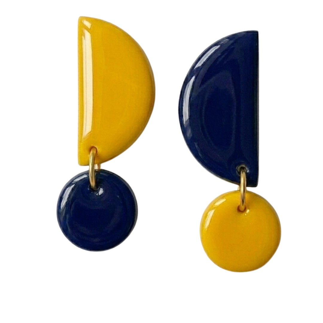 Navy + Yellow