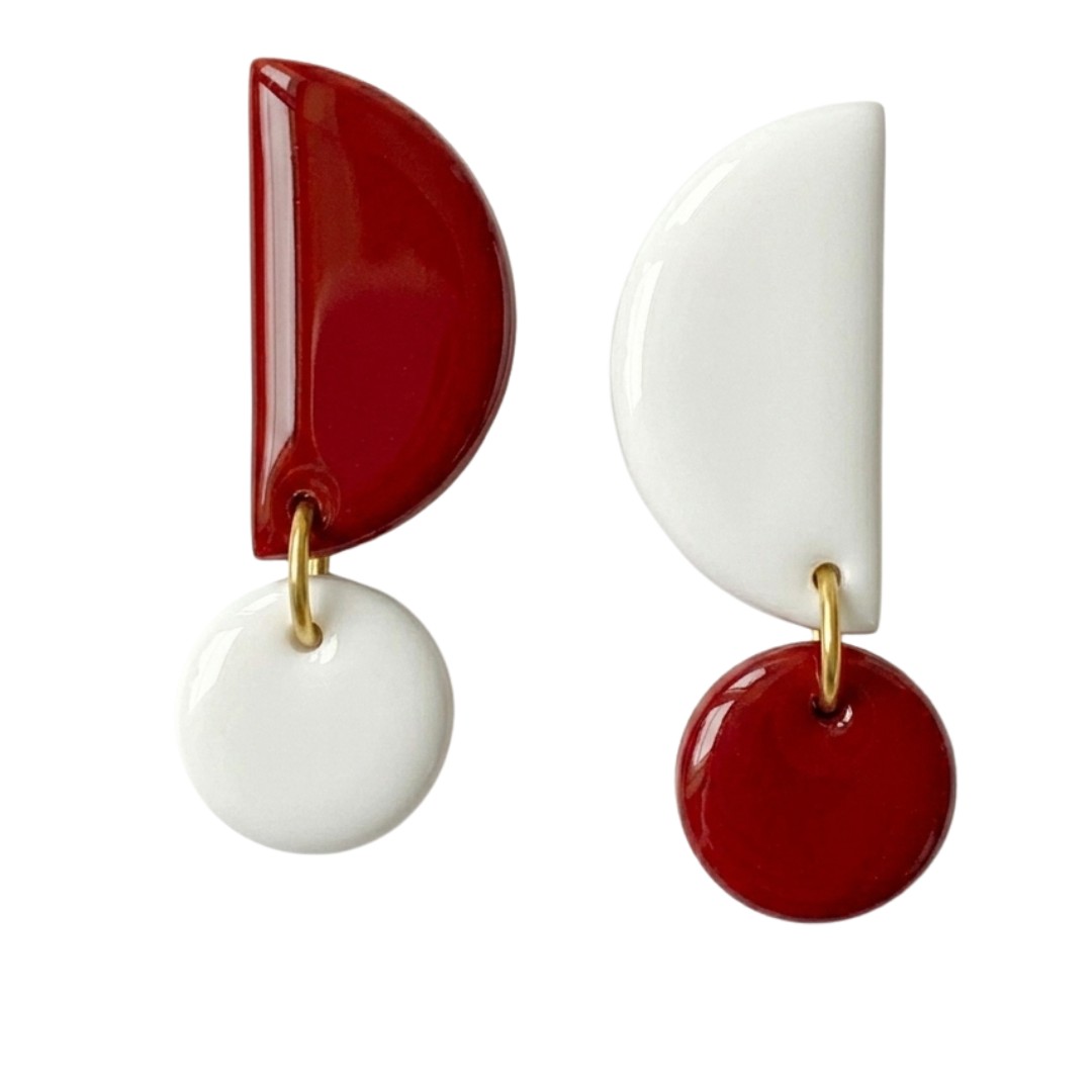 Cardinal Red + White