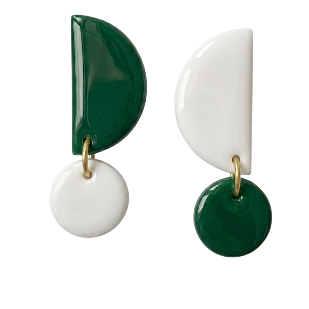 Sweet Tree Mae, handcrafted polymer clay earrings