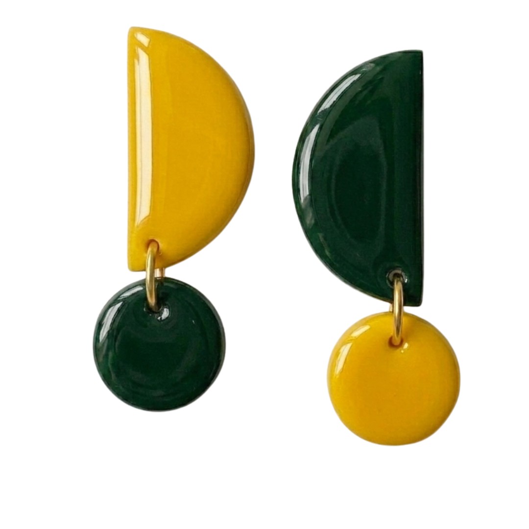 Forest Green + Yellow