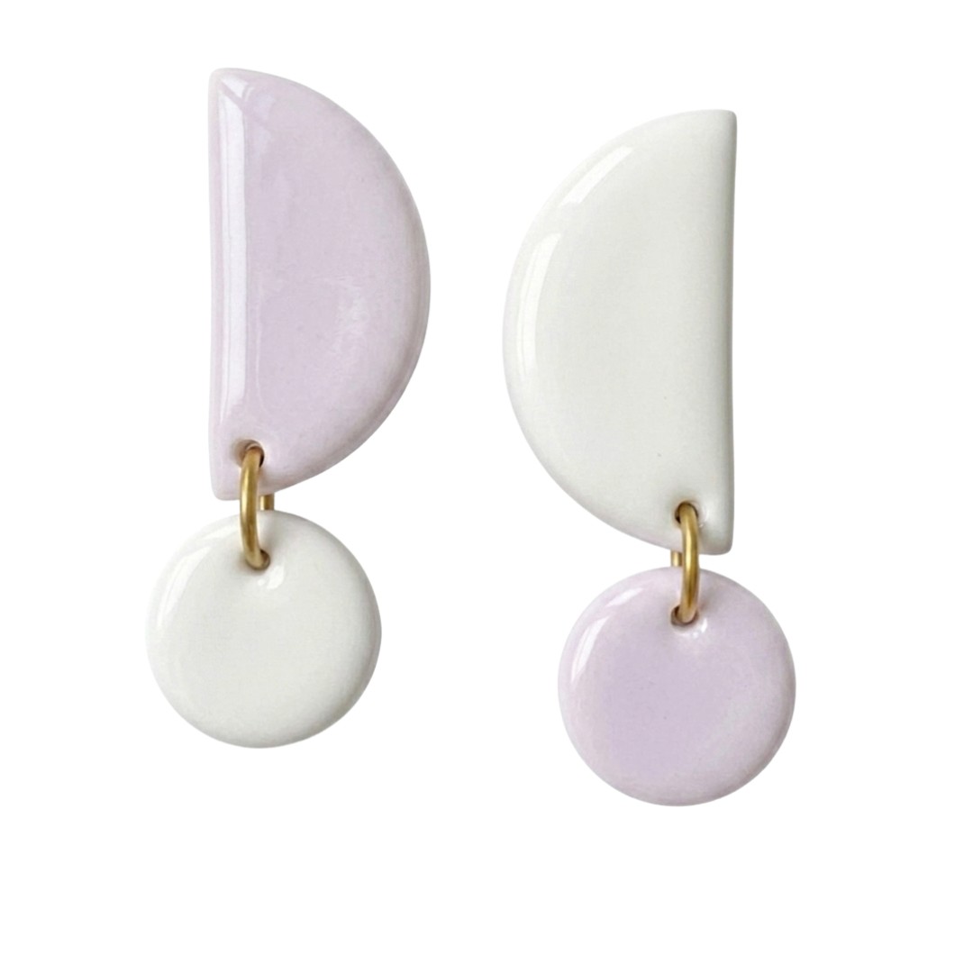 Lavender and White
