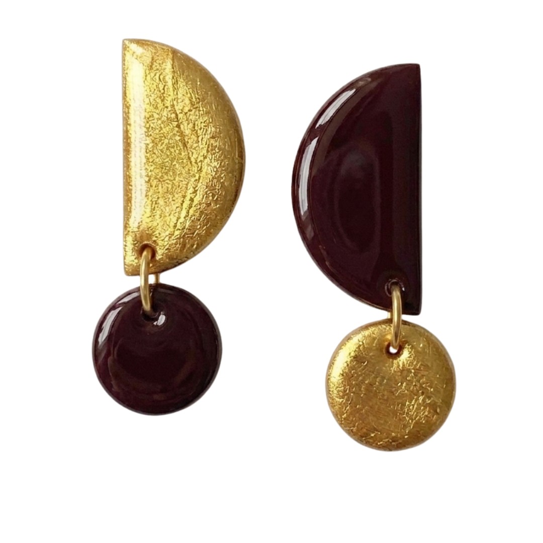 Sweet Tree Mae, handcrafted polymer clay earrings