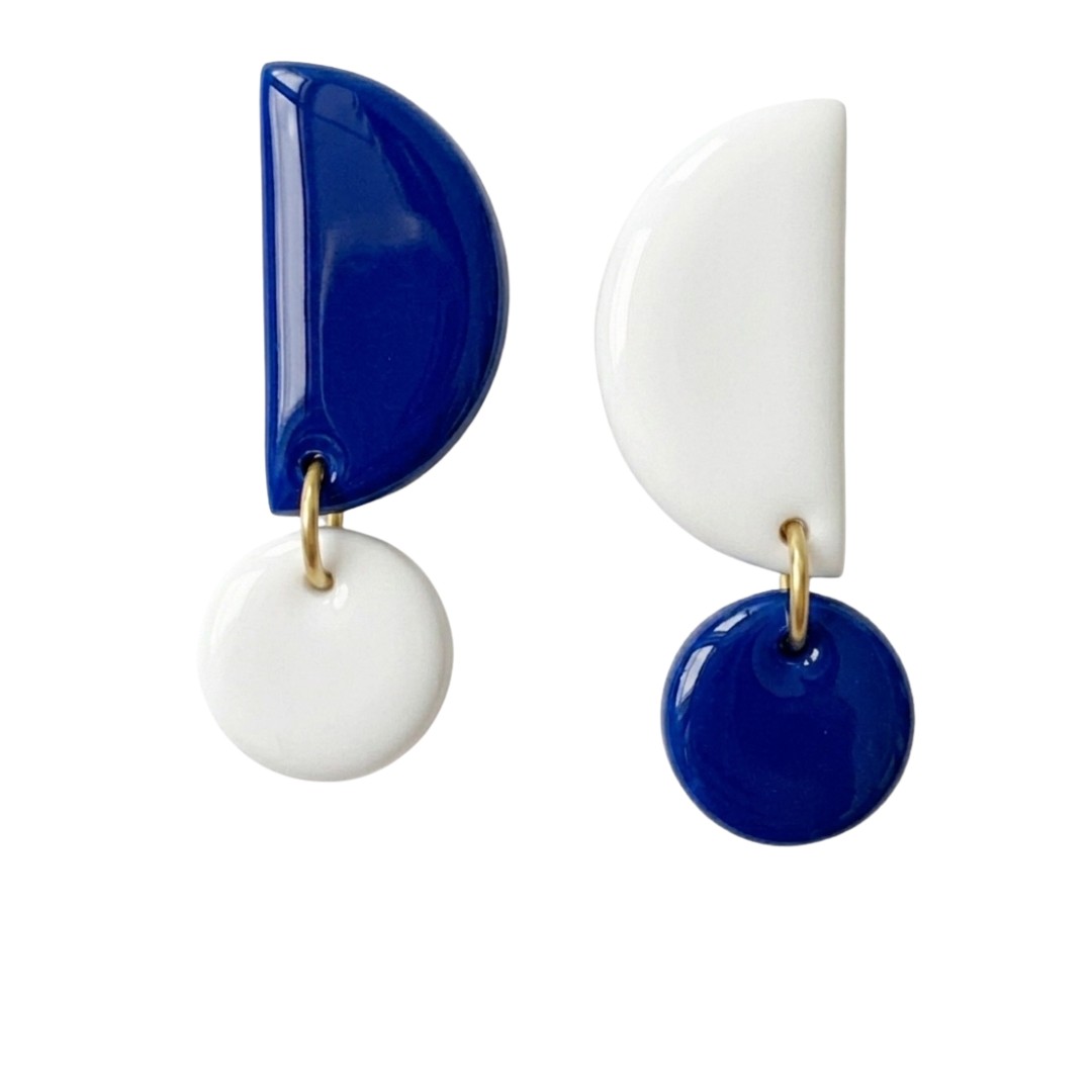 Sweet Tree Mae, handcrafted polymer clay earrings