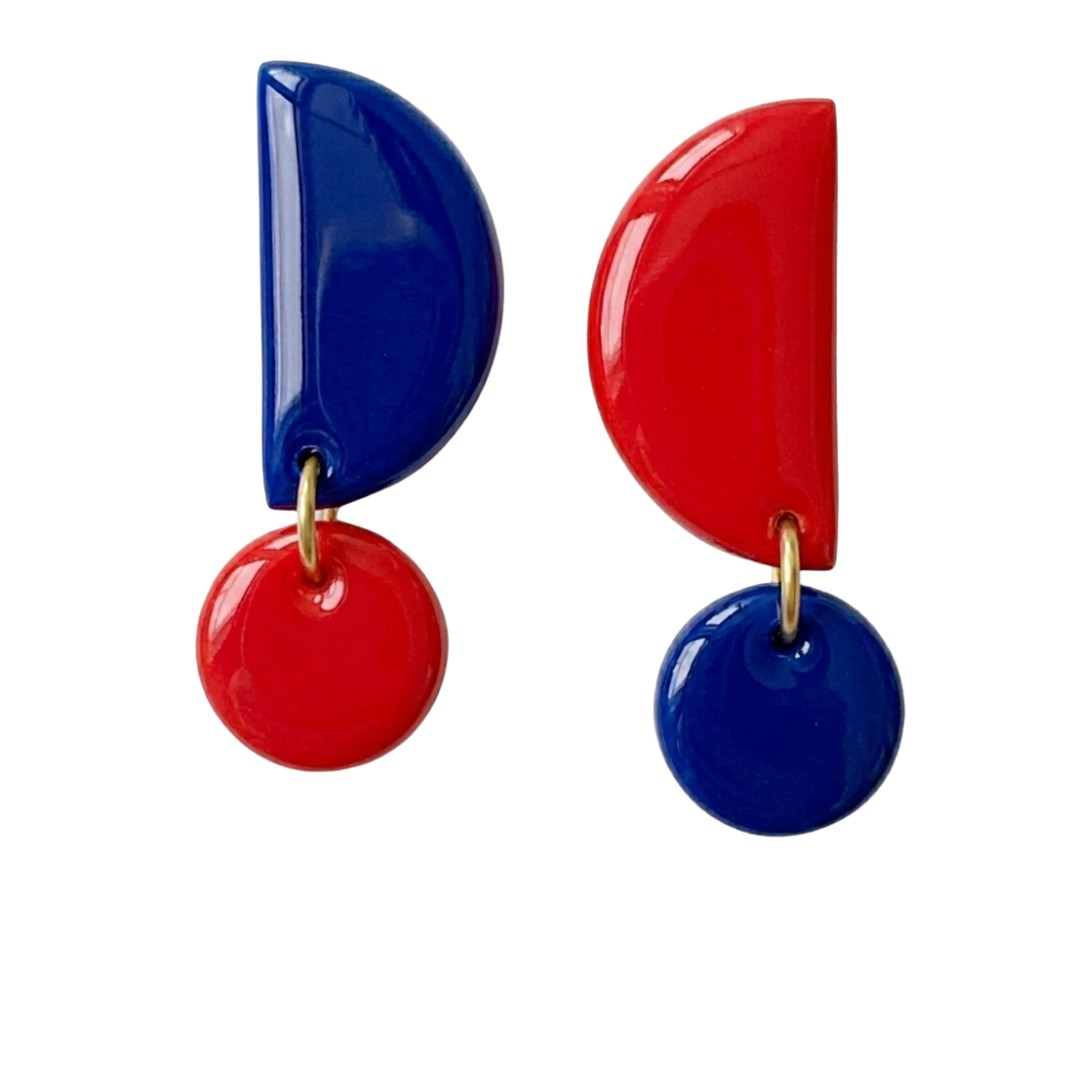 Royal Blue + Red