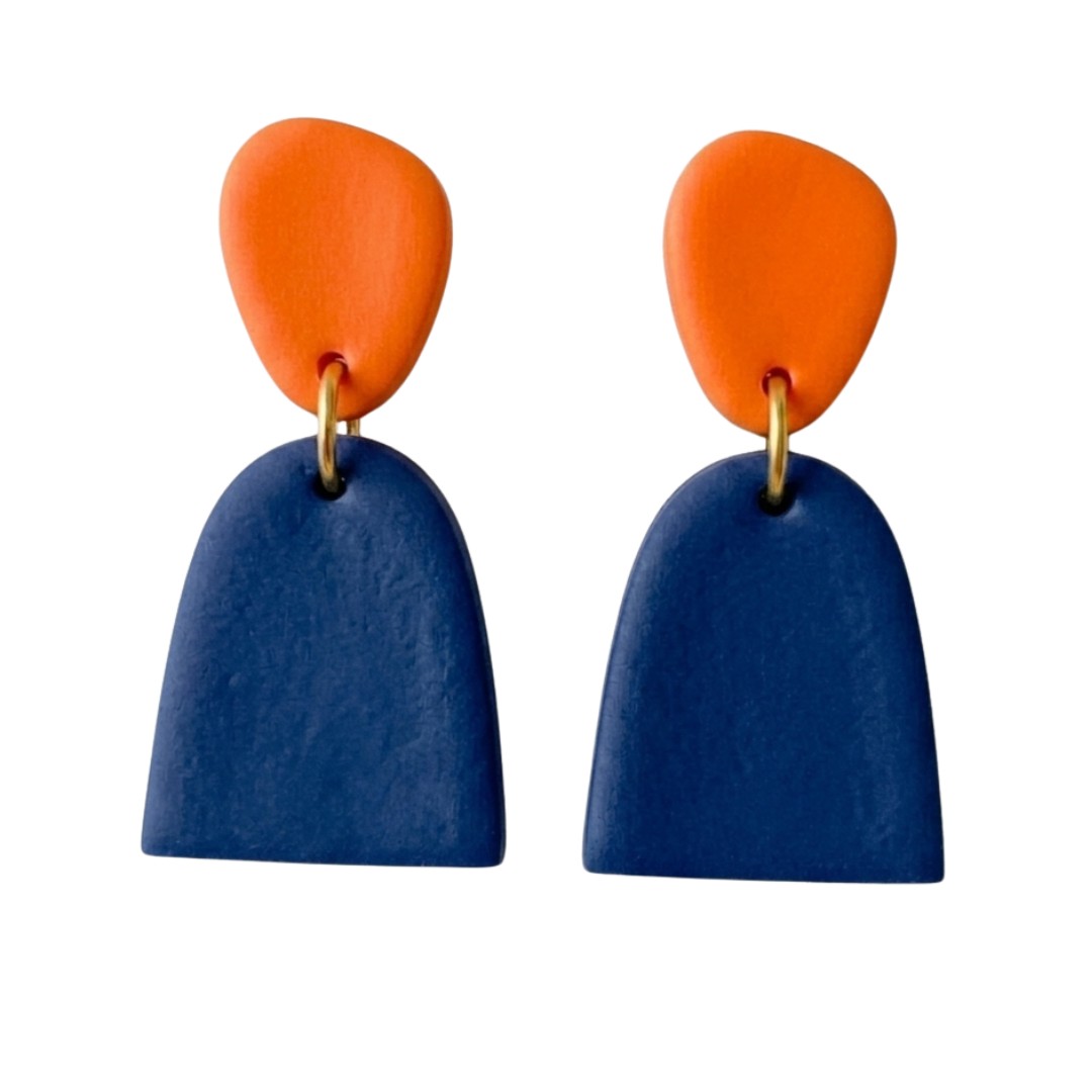 Navy + Orange