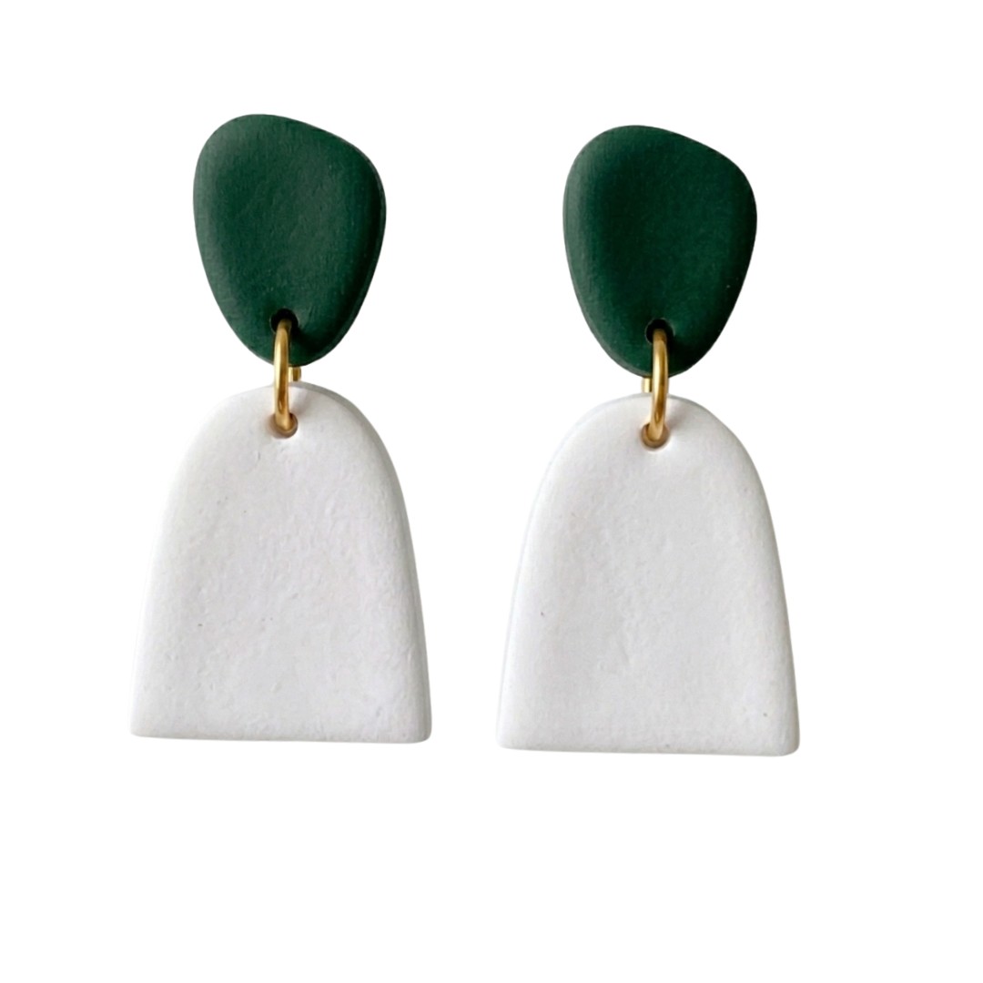 Sweet Tree Mica, handcrafted polymer clay earrings