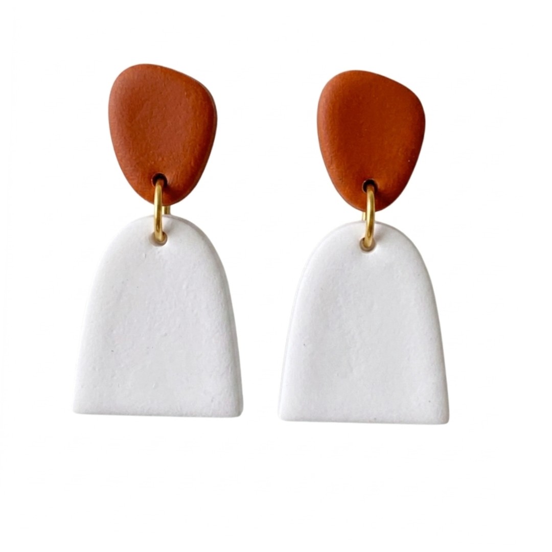 Sweet Tree Mica, handcrafted polymer clay earrings