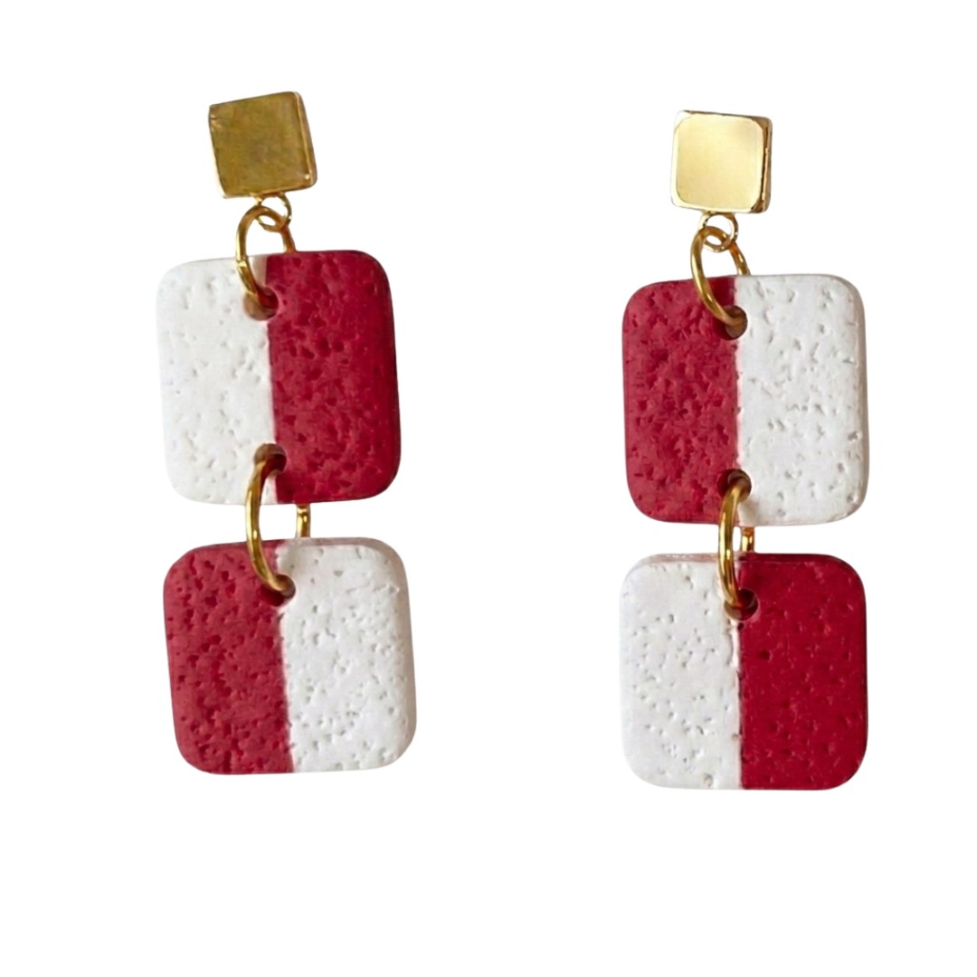Cardinal Red + White