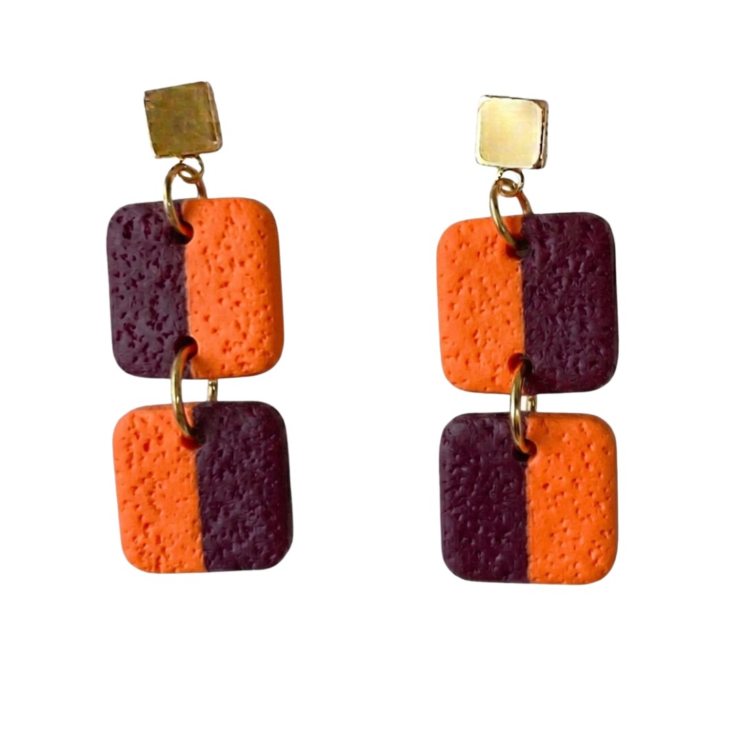 Maroon + Orange
