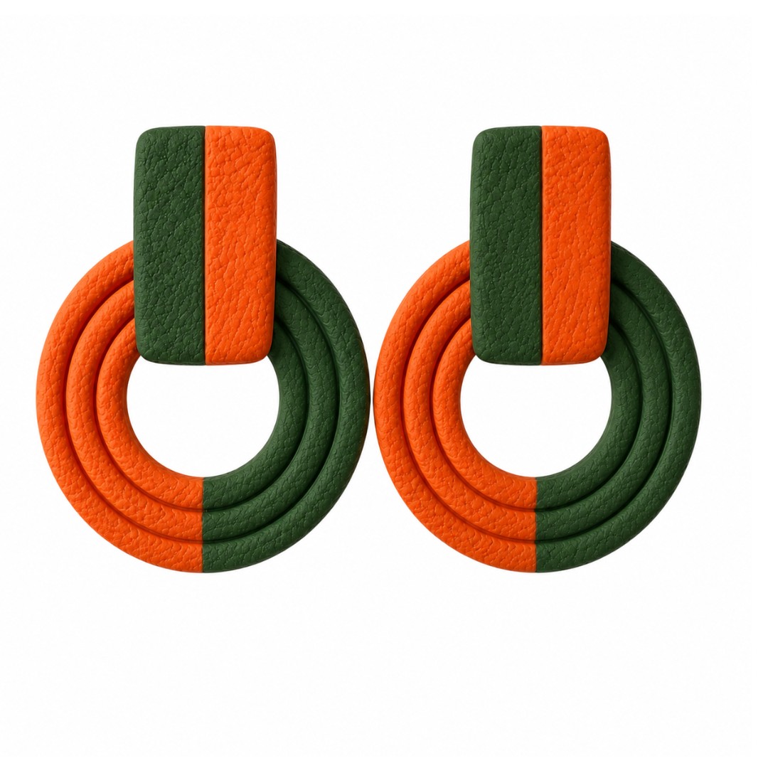 Orange and Forest Green