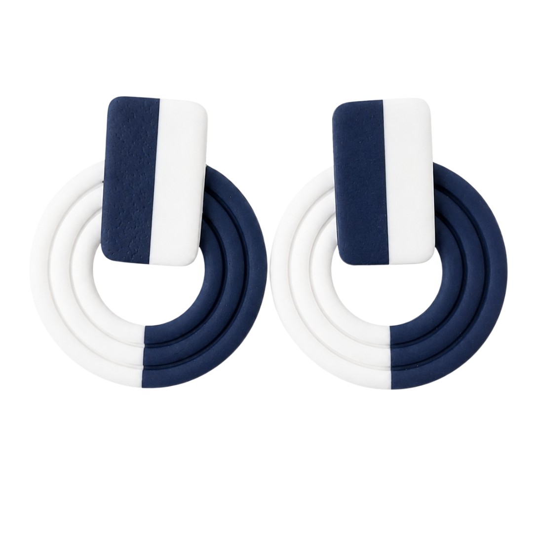 Navy and White