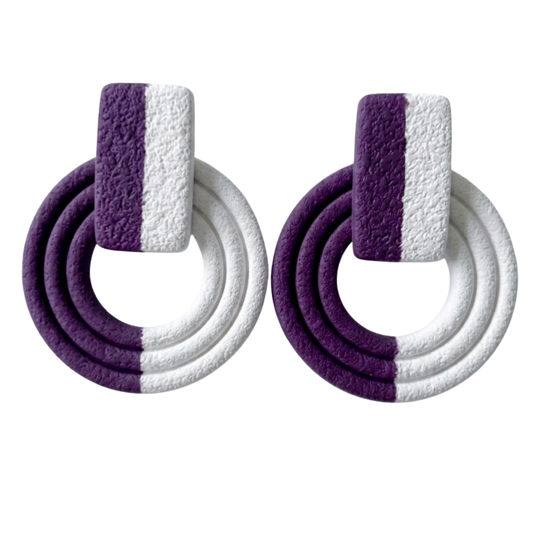 Purple and White