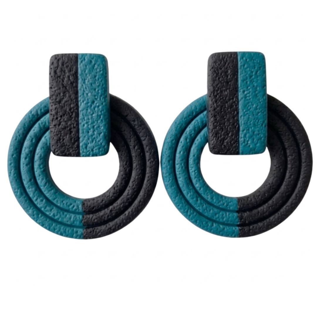 Teal and Black
