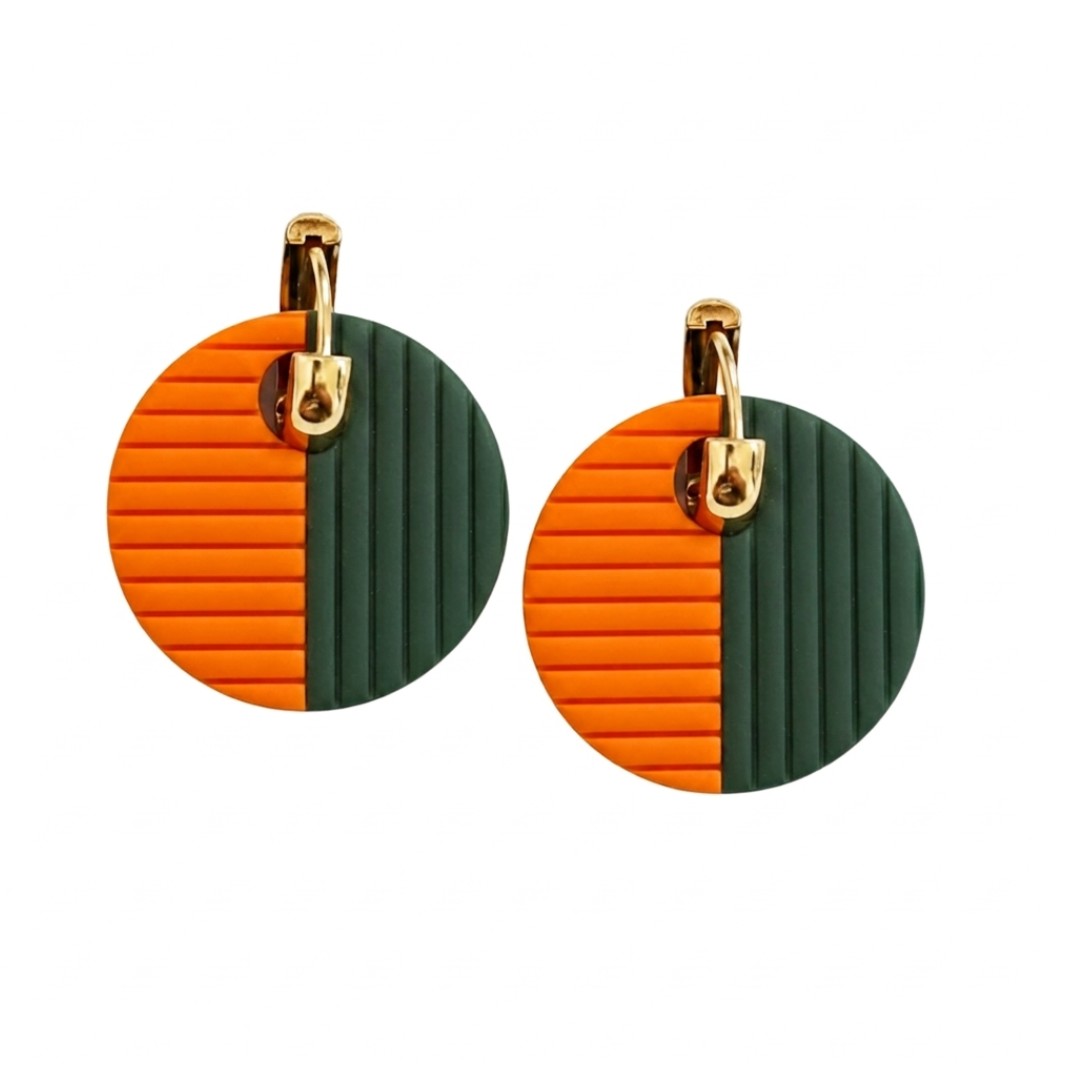 Orange and Forest Green