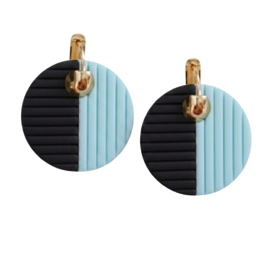 Pale Blue + Black