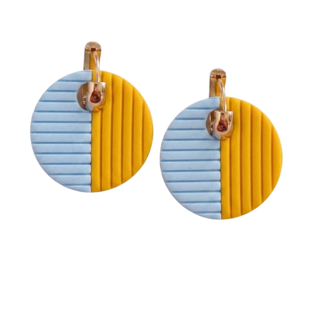 Pale Blue and Yellow