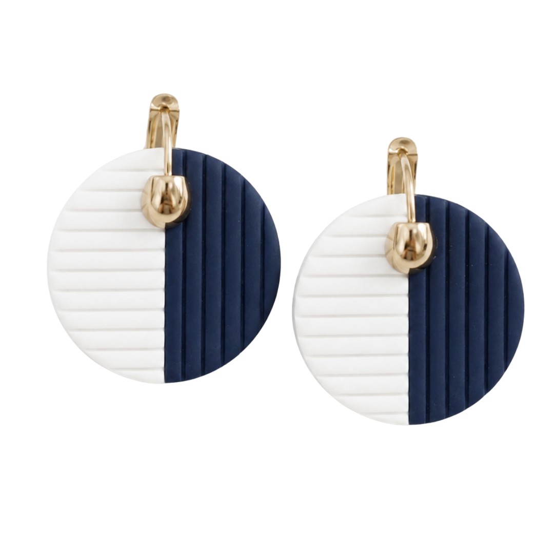 Navy and White
