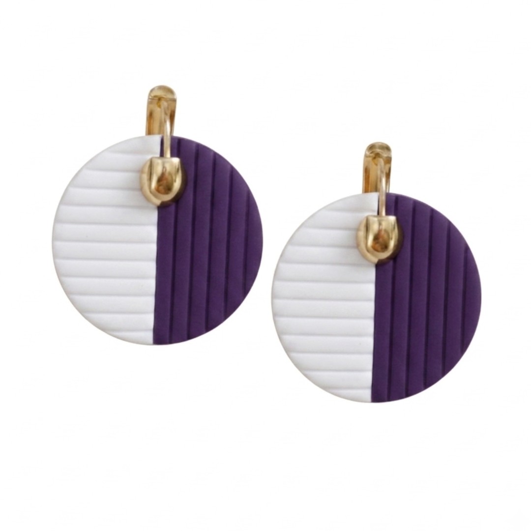Purple and White