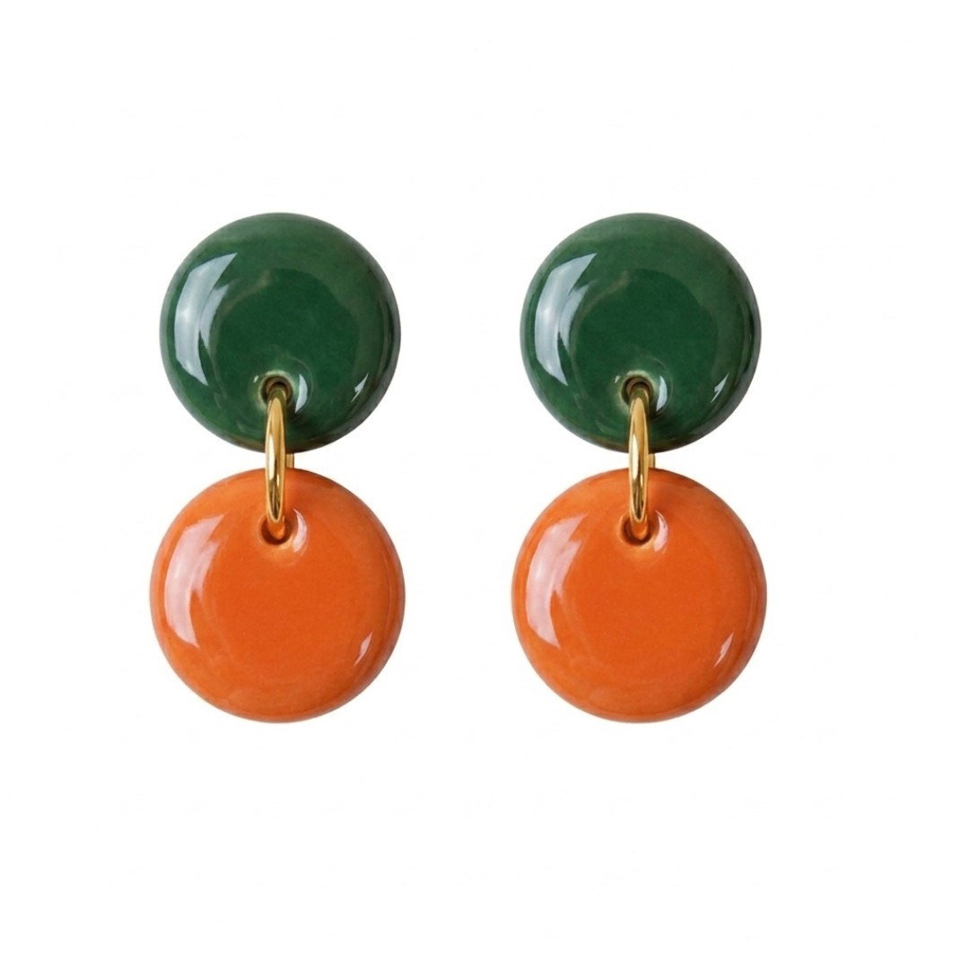 Orange and Forest Green