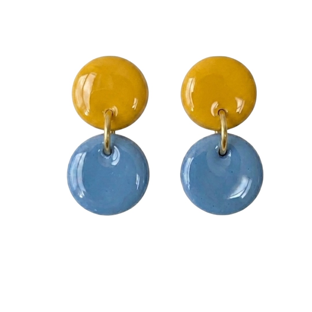 Pale Blue and Yellow