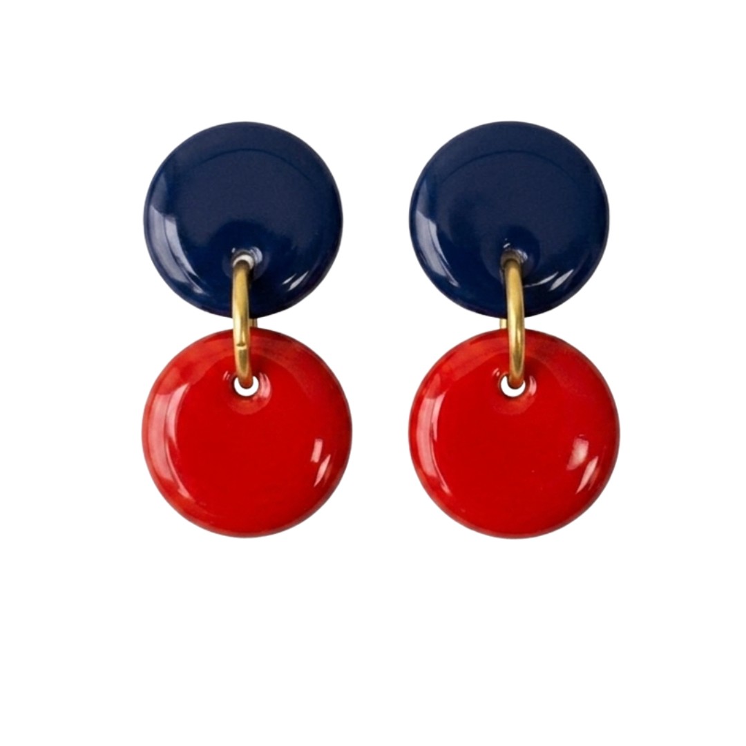 Navy and Red