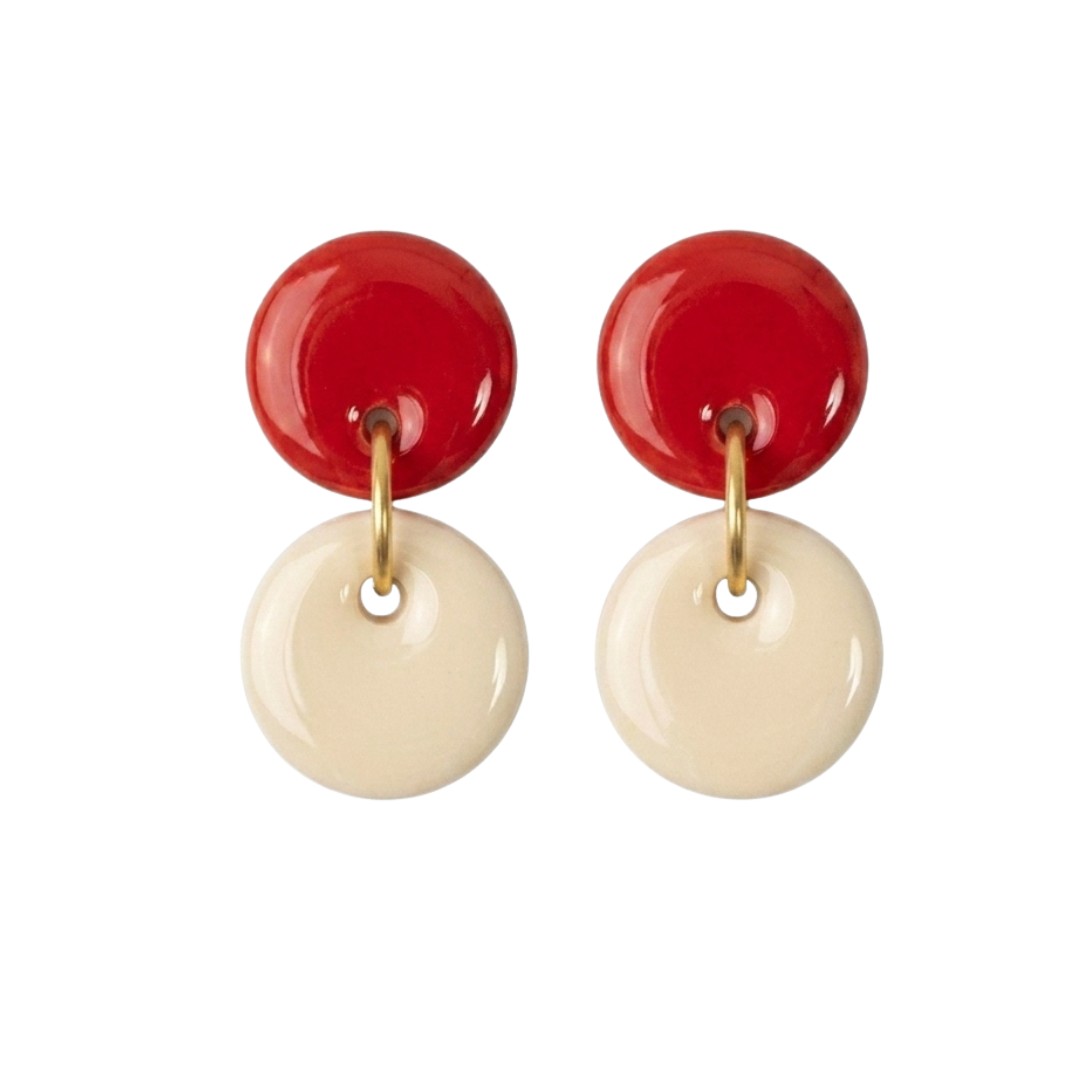 Ivory and Red