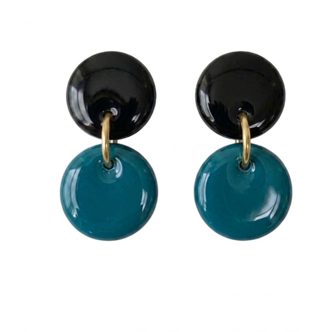 Teal and Black