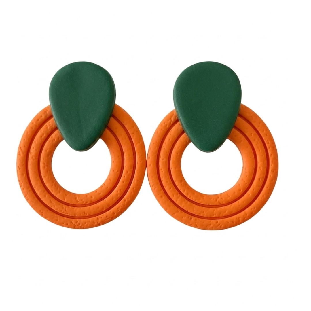 Orange and Forest Green