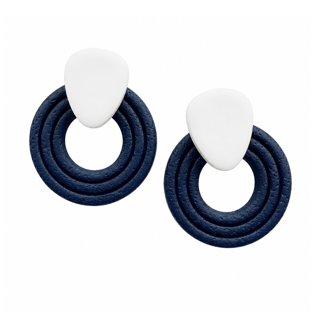 Navy and White