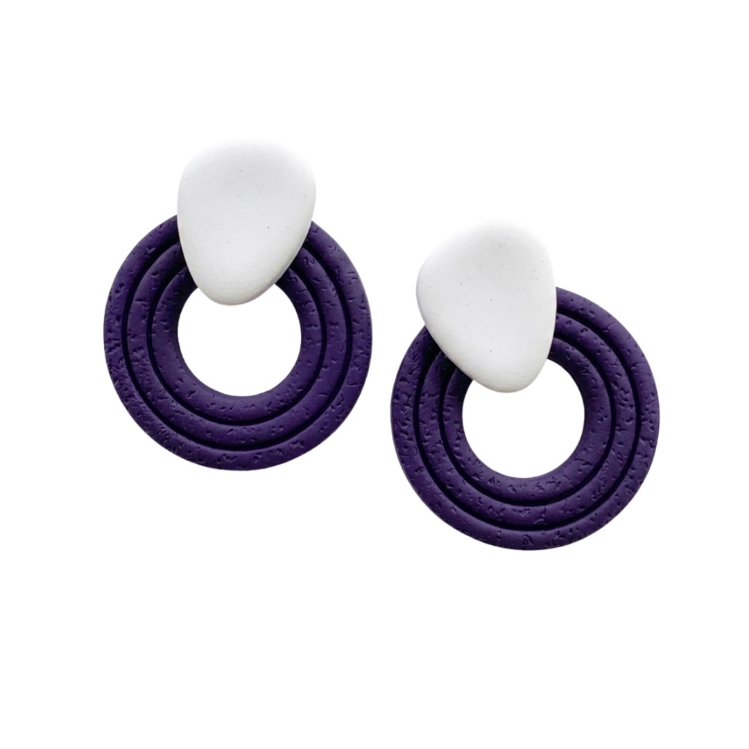 Purple and White