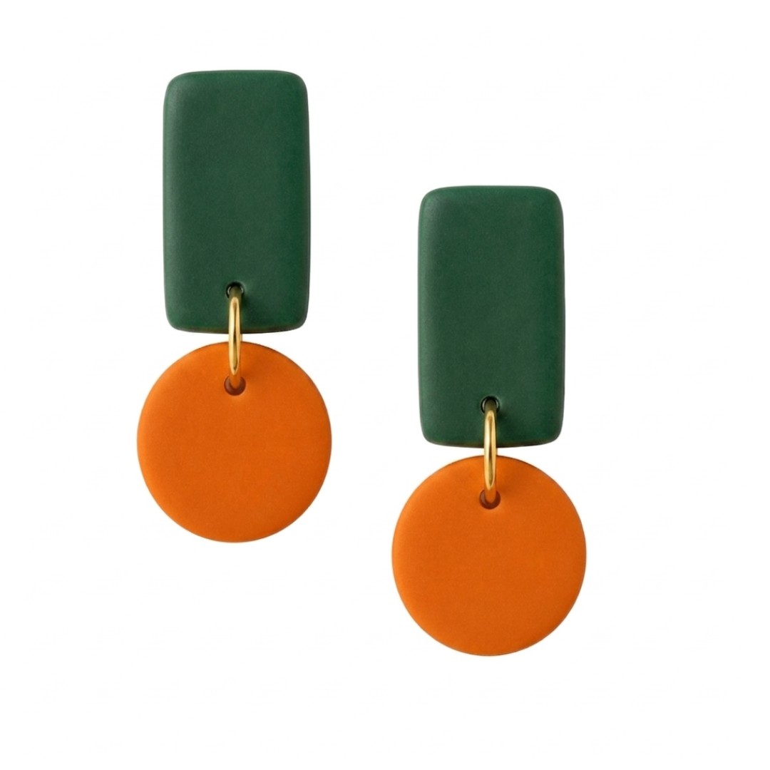Orange and Forest Green