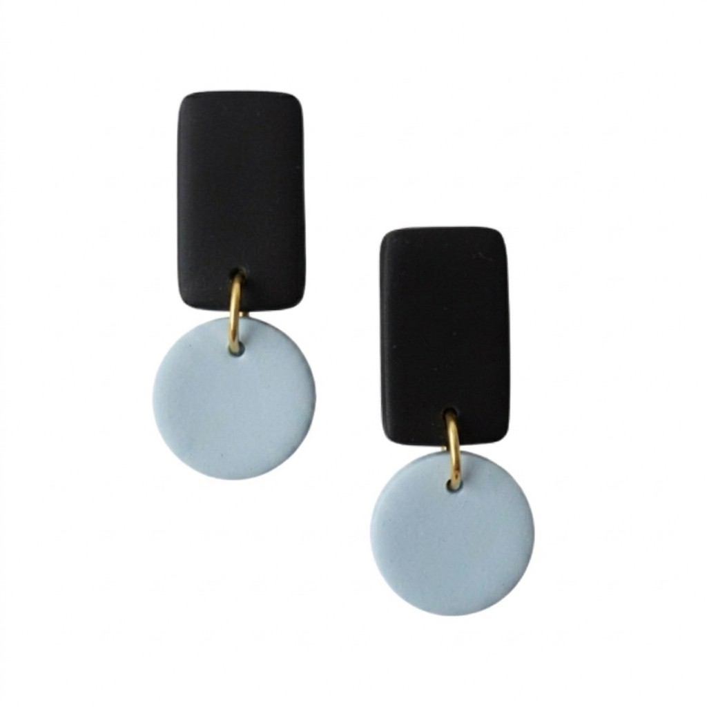 Pale Blue and Black