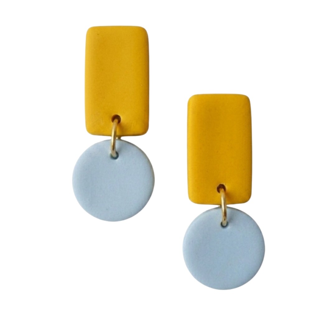 Pale Blue and Yellow