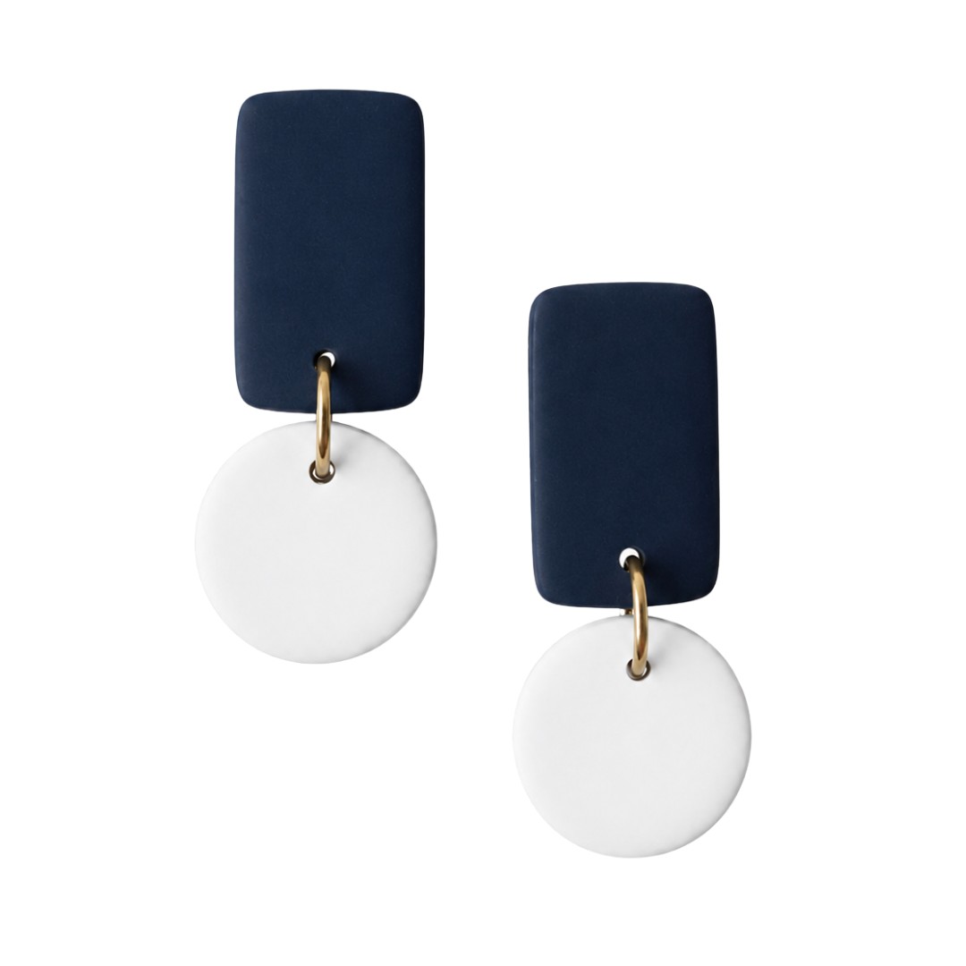 Navy and White