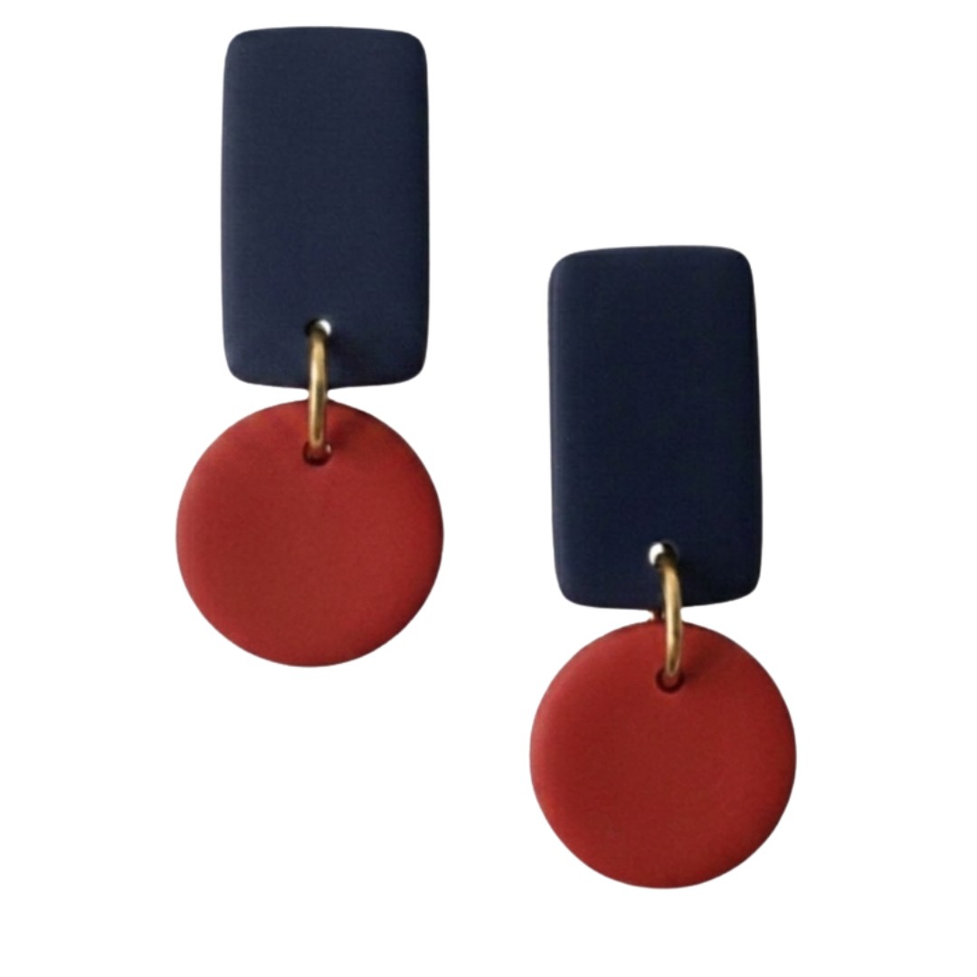 Navy and Red