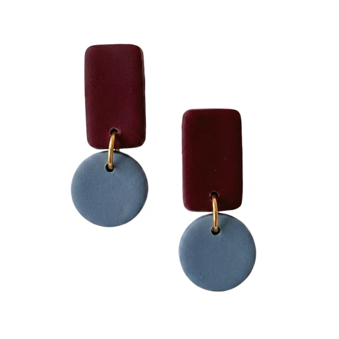 Bluestone and Maroon