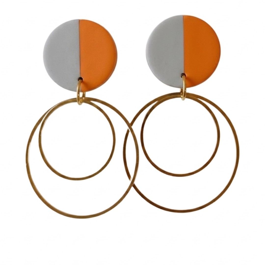 Grey + Orange