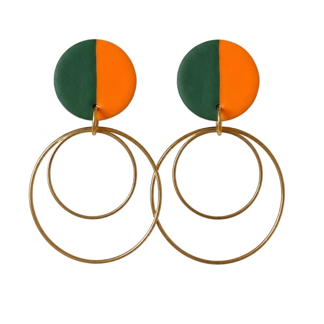Orange and Forest Green