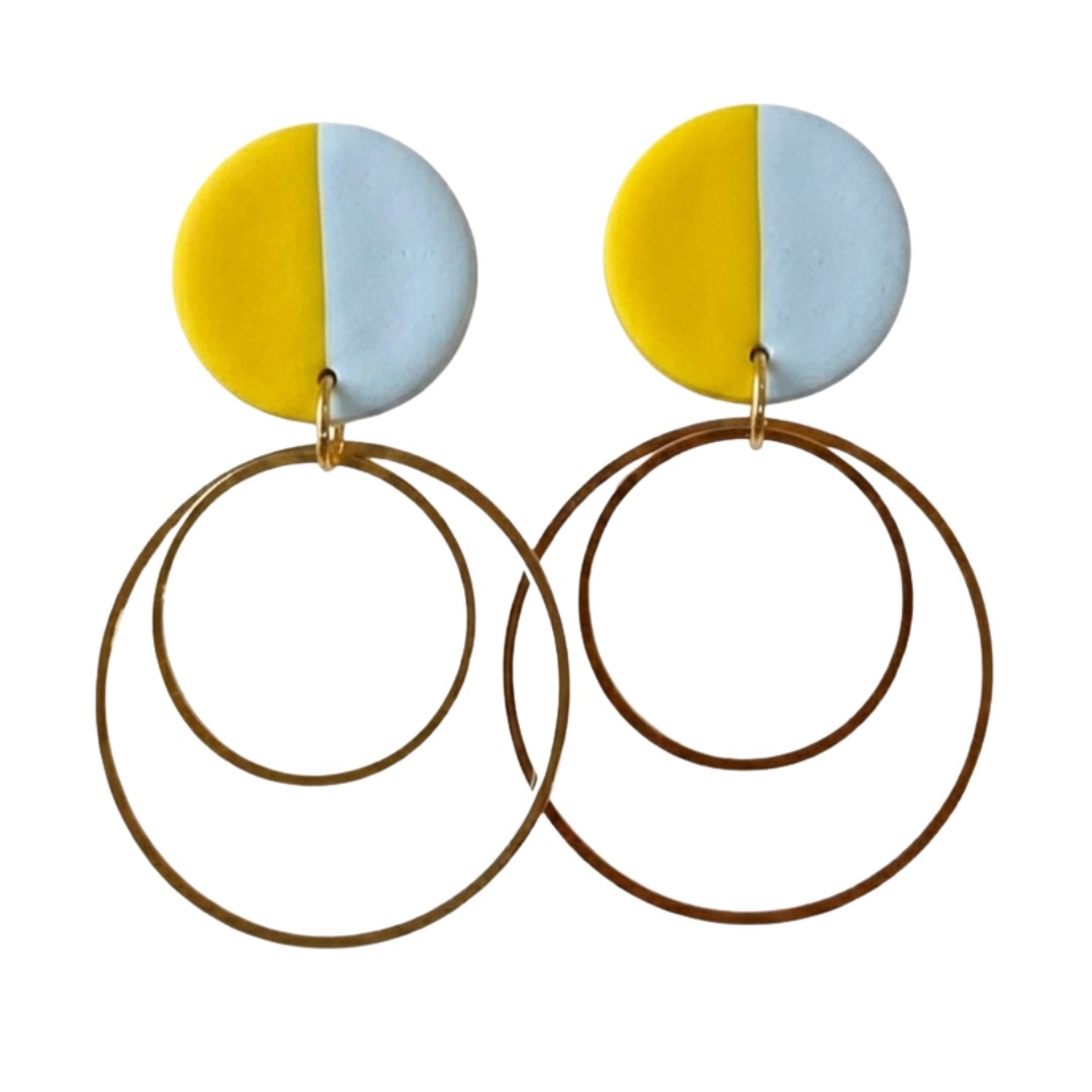 Pale Blue and Yellow